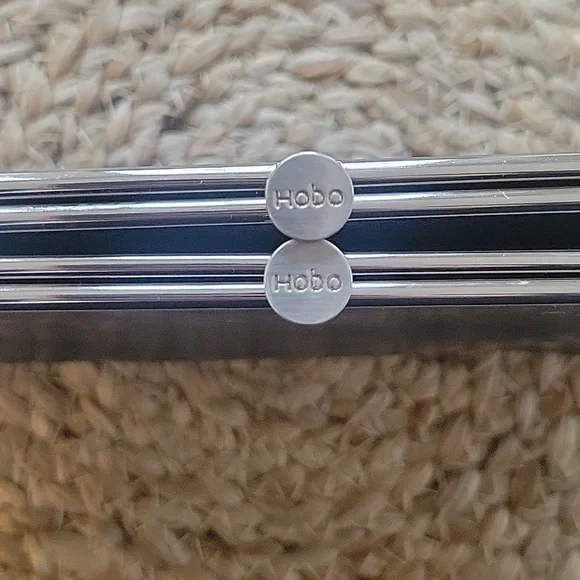 HOBO Original Lauren Wallet Clutch Turquoise Blue Silver Hardware EUC - Picture 2 of 16